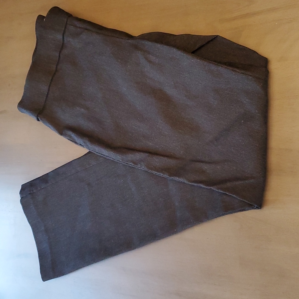 Vera Wang Grey Bootcut Pull on Pants, Large